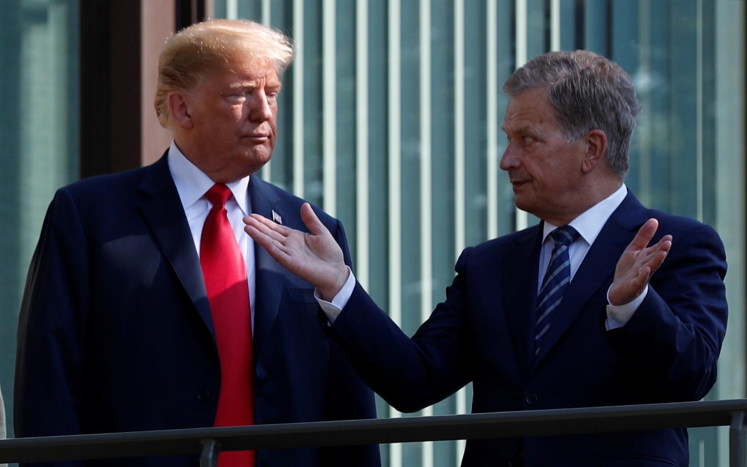 Trump ja Niinistö Helsingis.
