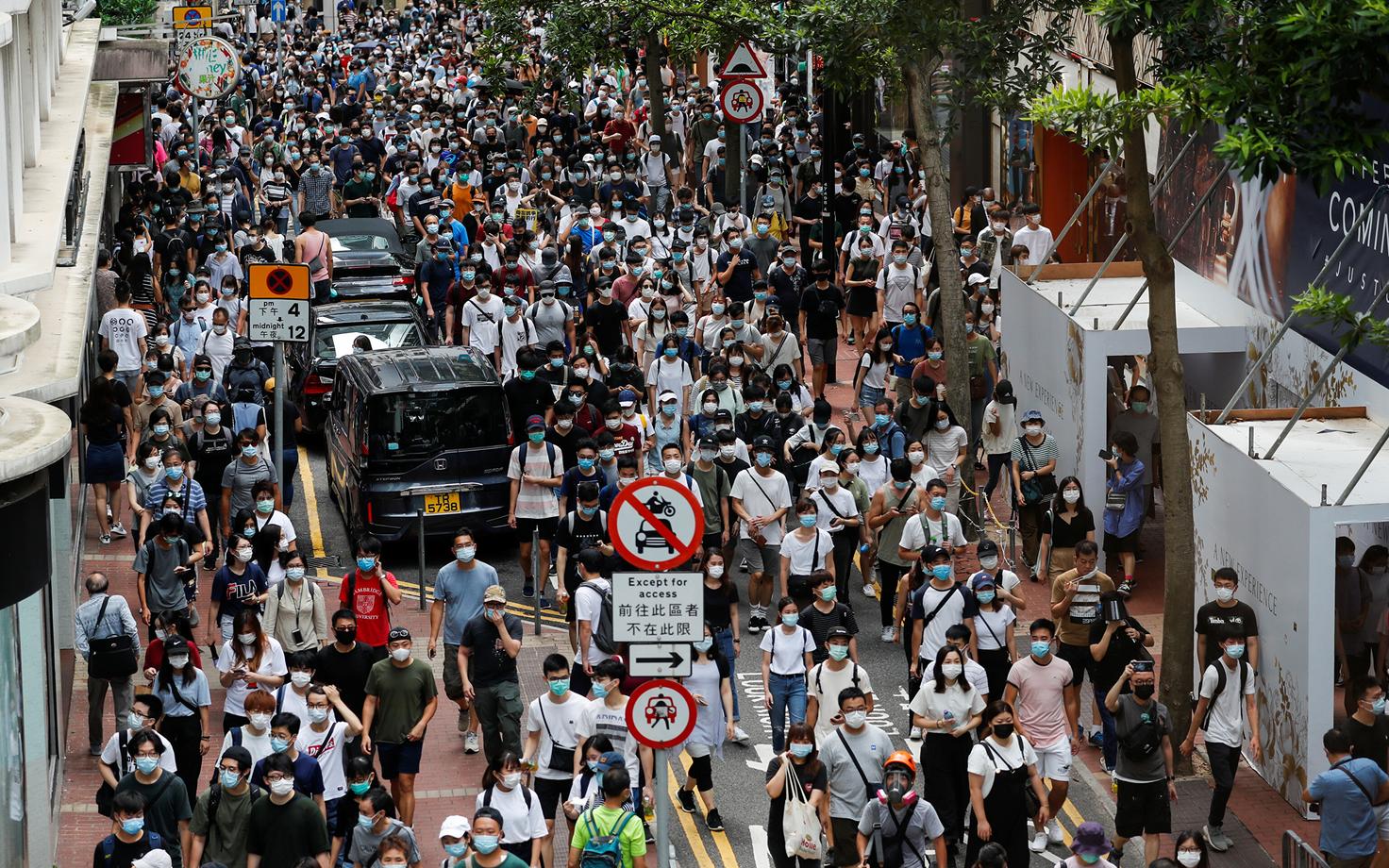 Julgeolekuseaduse vastased protestijad Hongkongis.