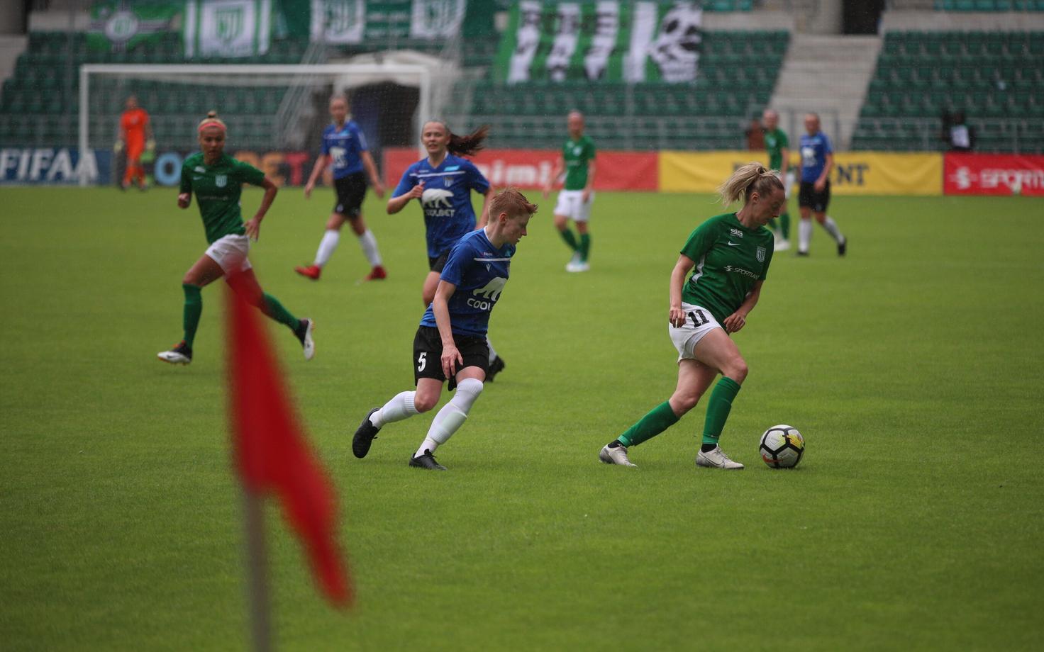 Naiste jalgpalli karikafinaal: Tallinna FC Flora - JK Tallinna Kalev