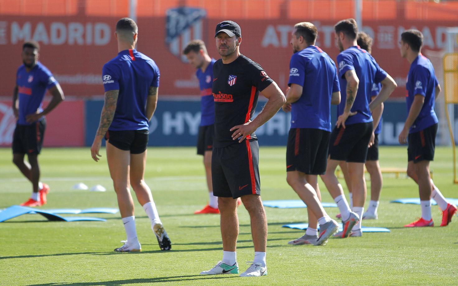 Madridi Atletico treening.