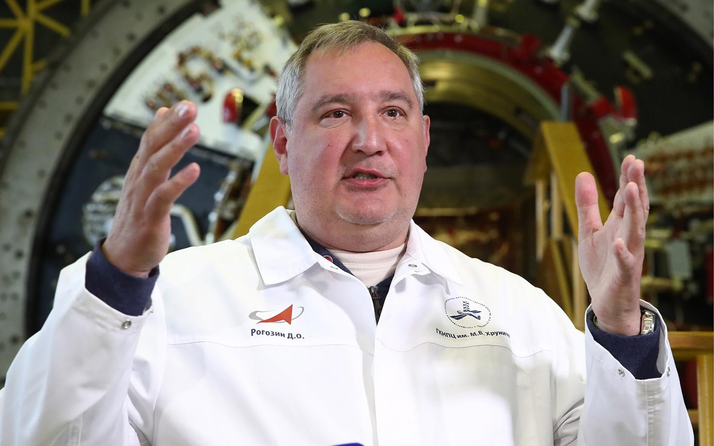 Roskosmose juht Dmitri Rogozin.