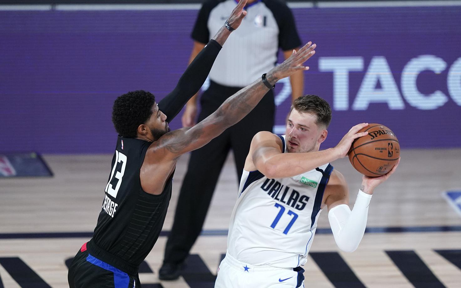 Paul George ja Luka Doncic
