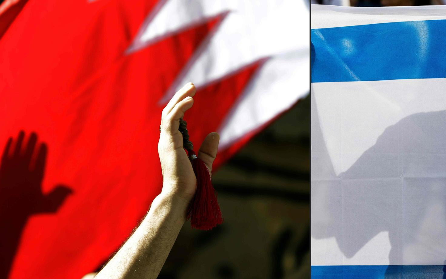 Bahreini ja Iisraeli lipp.