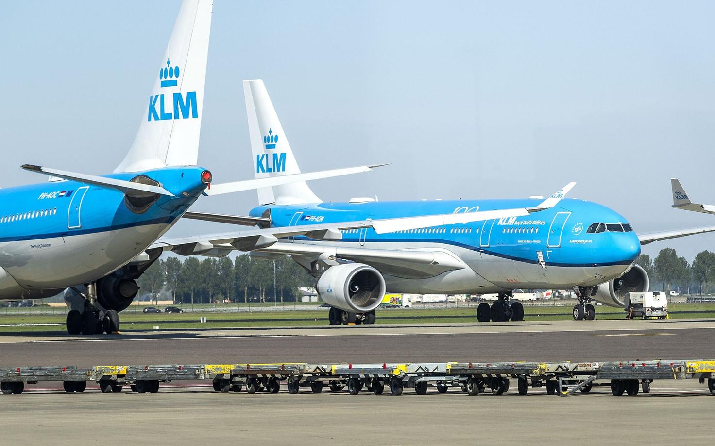 KLM-i lennukid Hollandis Schipholi lennuväljal.