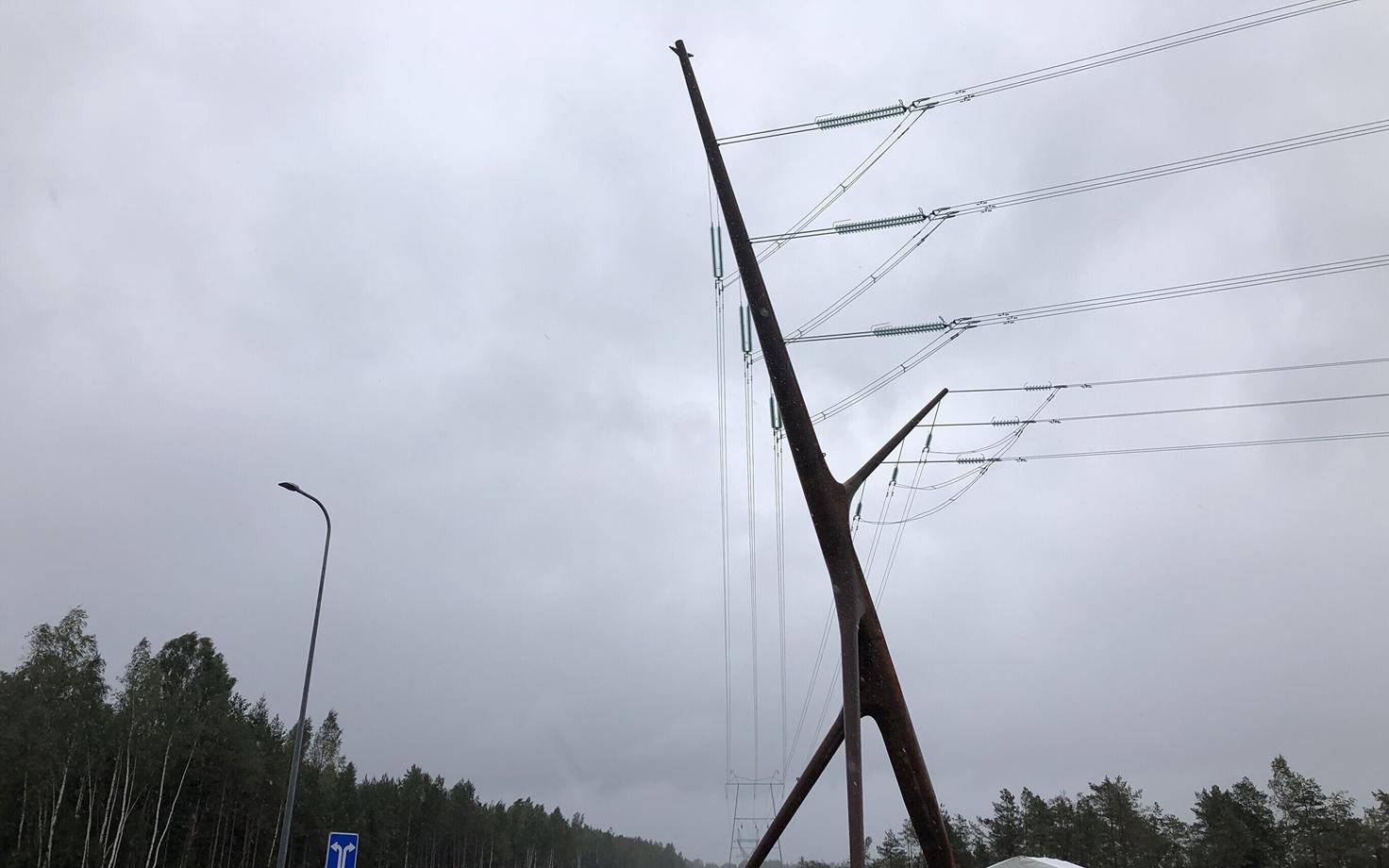 Eesti esimese kõrgepingeliini disainmasti Soorebane avamine
