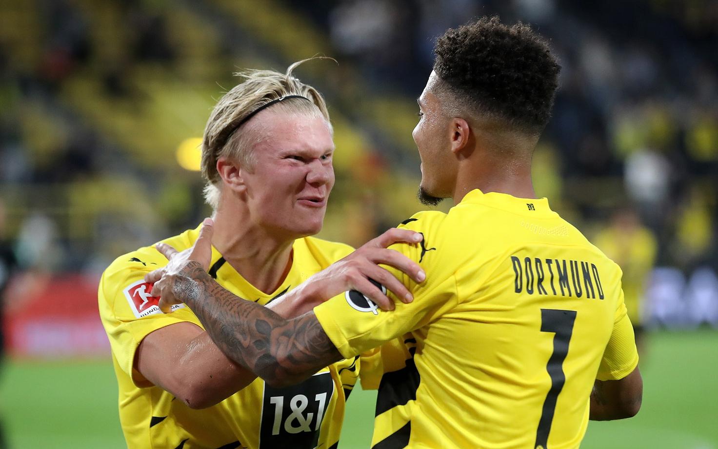 Erling Haaland ja Jadon Sancho