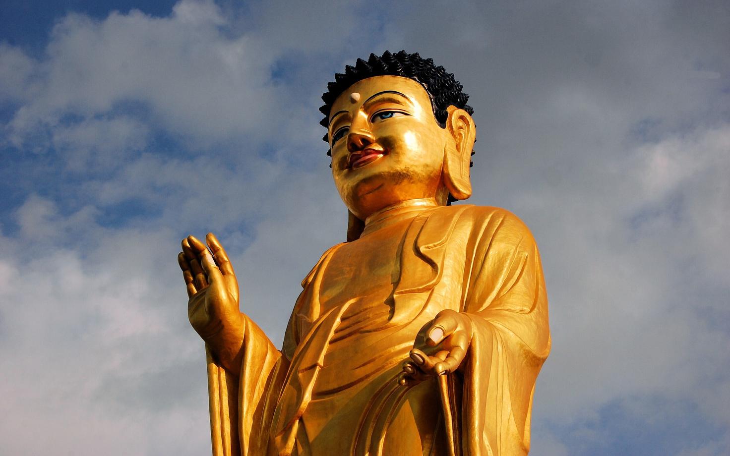 Buddha kuju Ulaanbaataris Mongoolias.