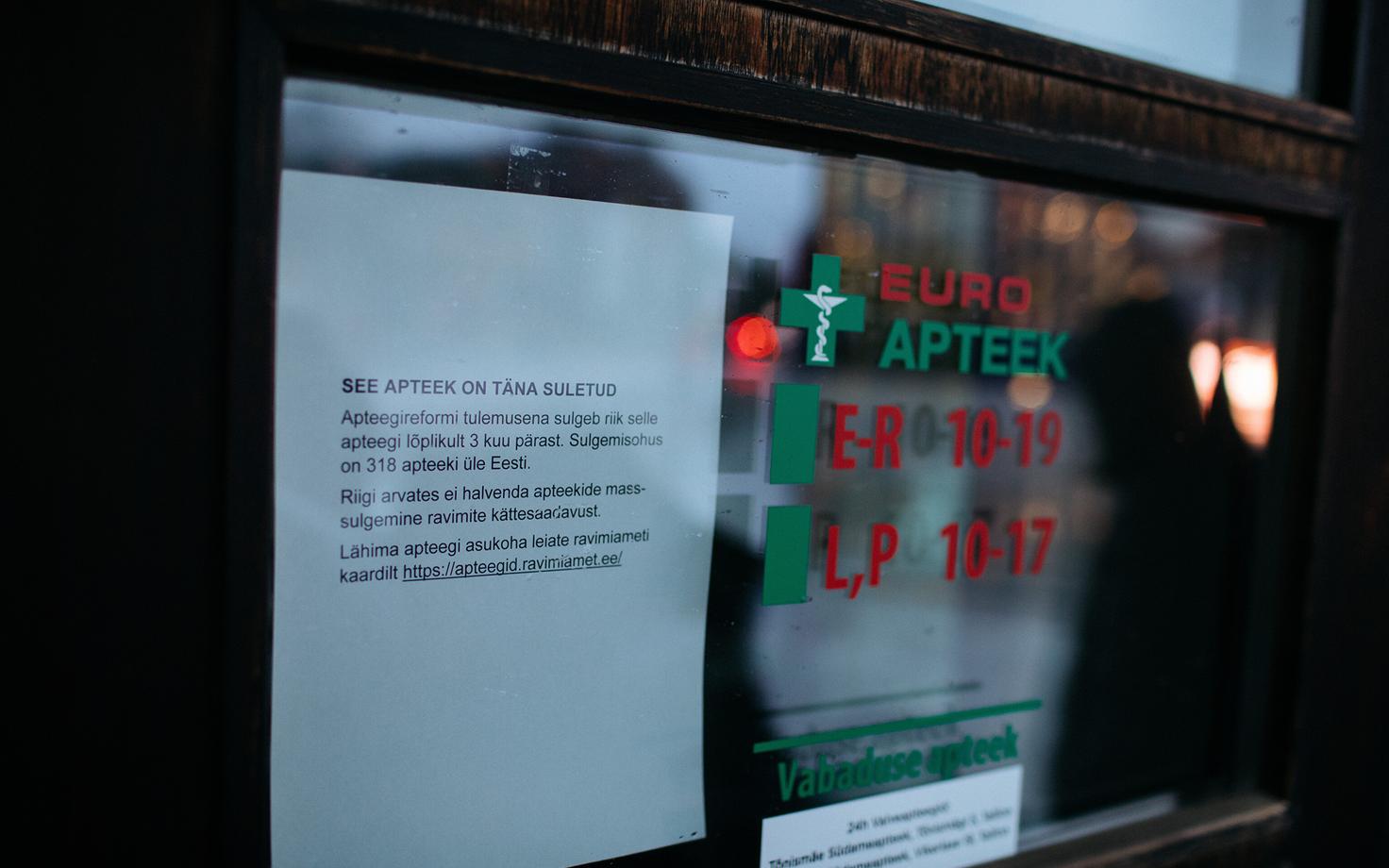 18. detsembril 2019 püüdsid apteegiketid võidelda reformi vastu hirmutamistaktikaga, sulgedes oma apteegid üle Eesti. Efekt oli aga vastupidine.