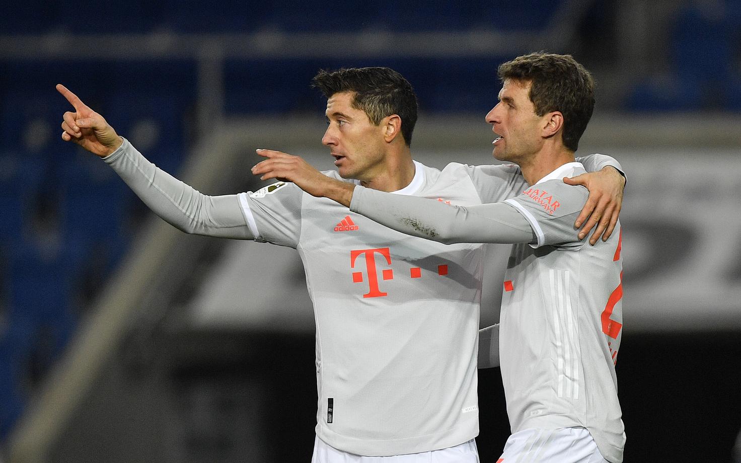Robert Lewandowski ja Thomas Müller