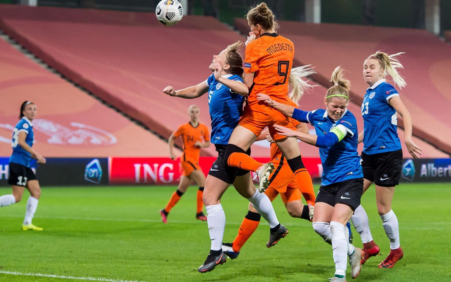 Naiste jalgpalli EM-valikturniir: Holland - Eesti