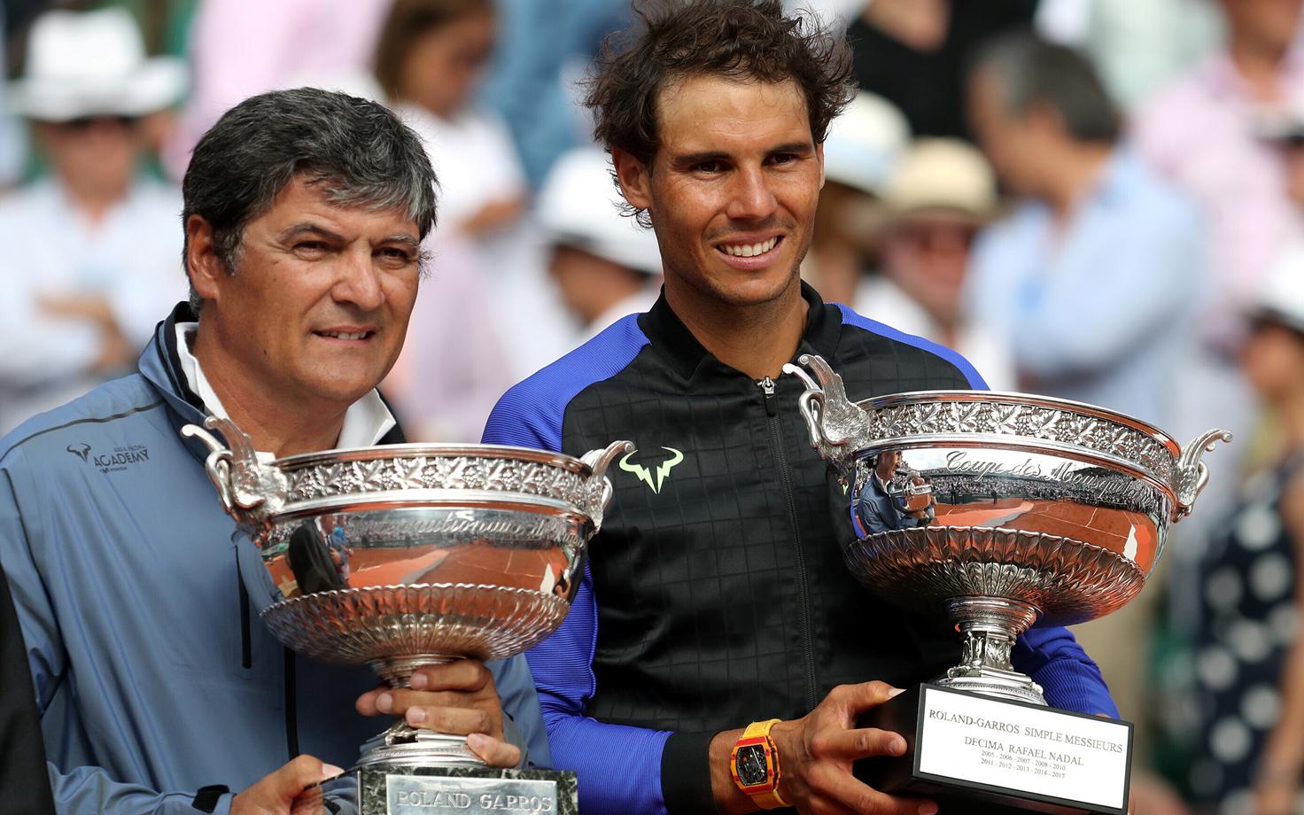 Toni (vasakul) ja Rafael Nadal