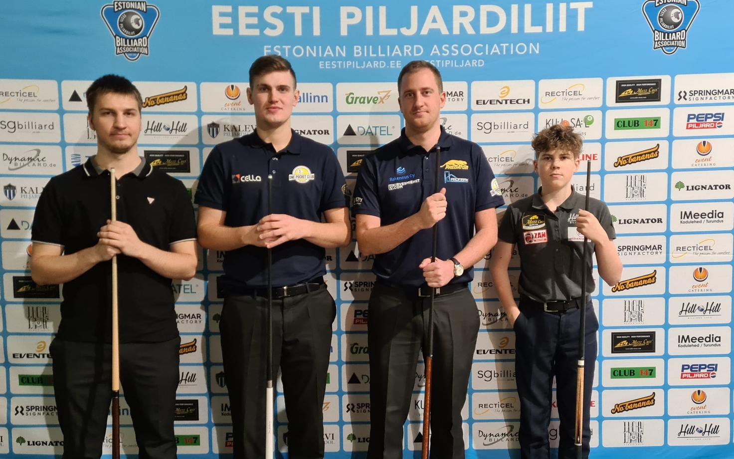 Juss Saska, Mark Mägi, Denis Grabe, Karl Gnadeberg
