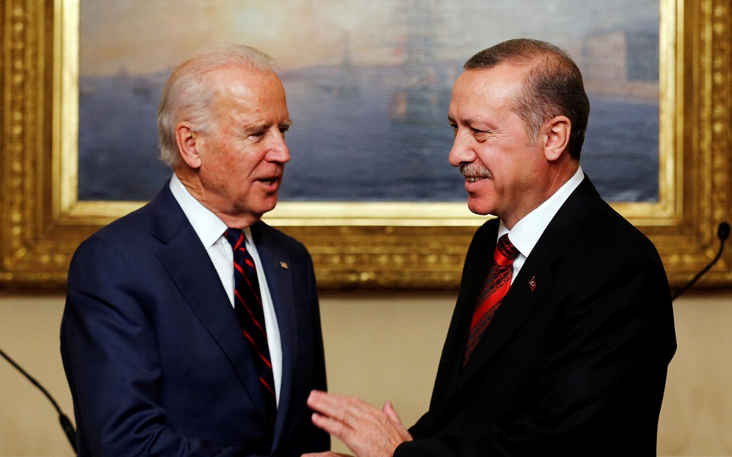 Toonane USA asepresident Joe Biden ja Türgi president Recep Tayyip Erdogan 2014. aastal Istanbulis.