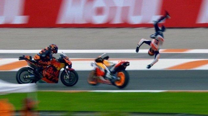 Alex Marqueze avarii Valencia GP kvalifikatsioonis