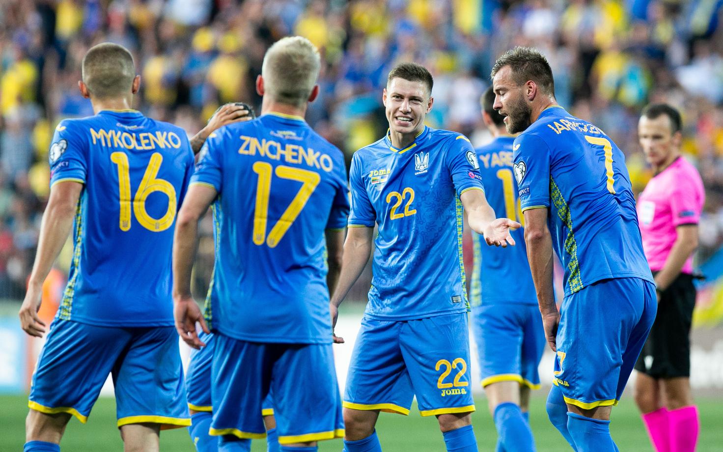 Ukraina jalgpallikoondislased