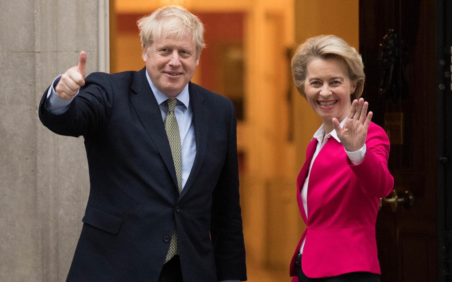 Briti peaminister Boris Johnson ja Euroopa Komisjoni president Ursula von der Leyen.