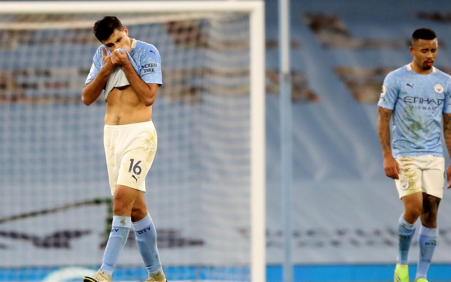 Rodri ja Gabriel Jesus pärast viiki West Bromwich Albioni vastu
