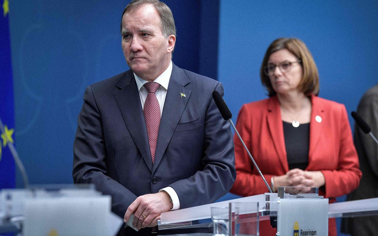 Rootsi peaminister Stefan Löfven ja asepeaminister Isabella Lovin.