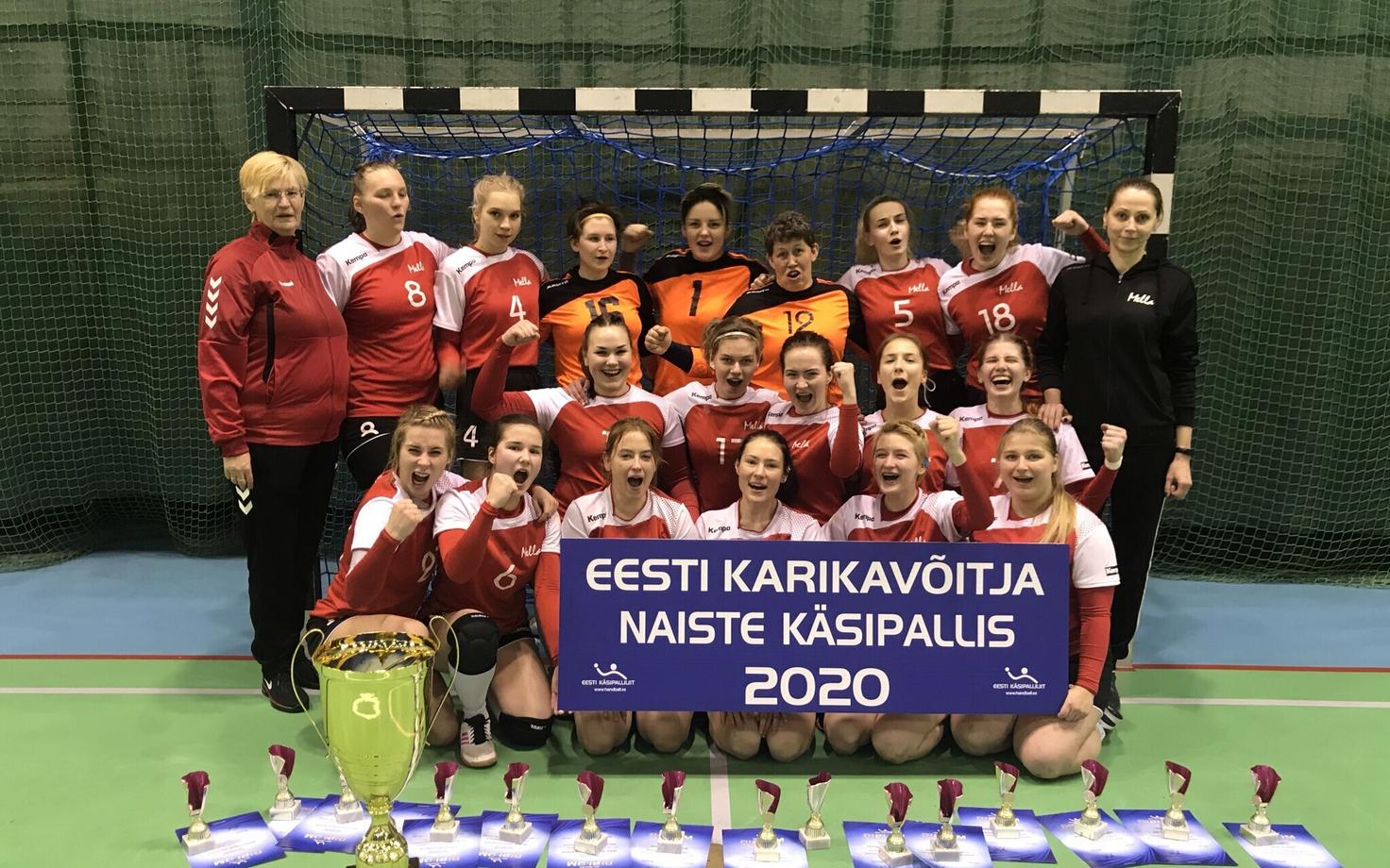 Naiste käsipalli karikavõistluste võitja Reval/Sport/Mella.