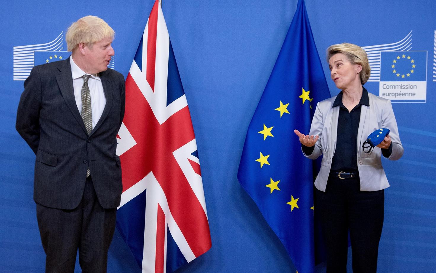 Euroopa Komisjoni president Ursula von der Leyen ja Briti peaminister Boris Johnson.