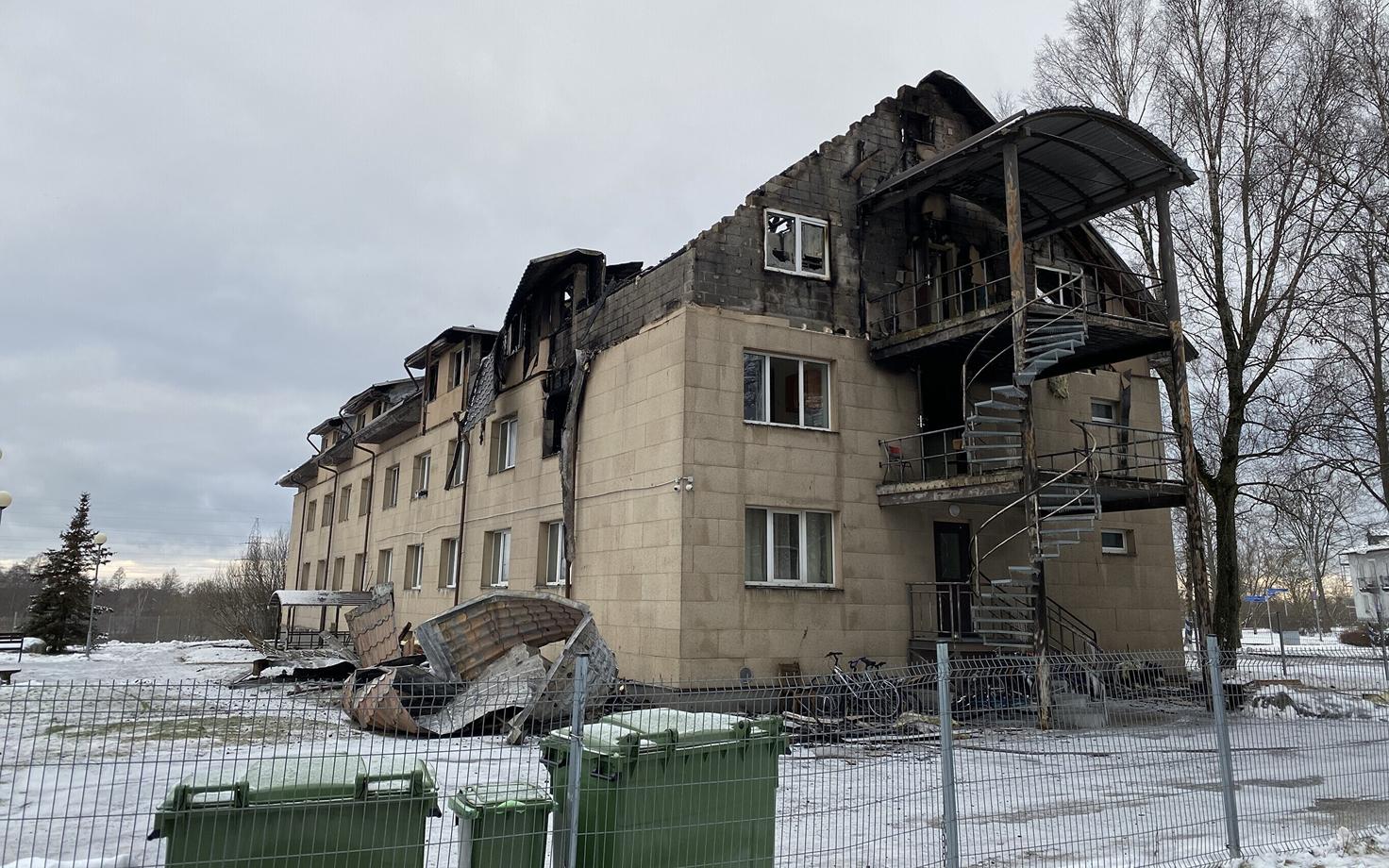 Пожар в Маардуском социальном доме.