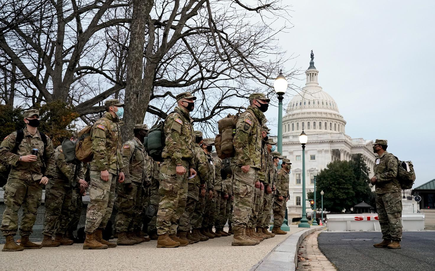 USA rahvuskaartlased Washingtonis.