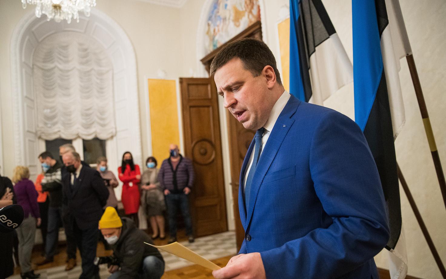 Лидер Центристской партии Юри Ратас объявил о своей отставке с поста премьер-министра Эстонии