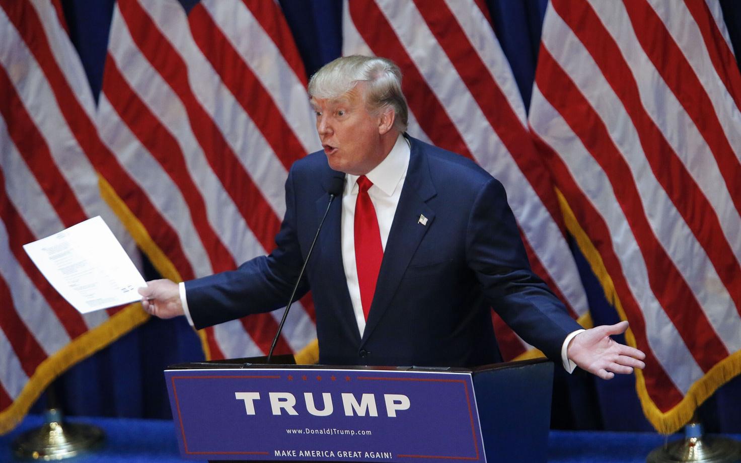 USA president Donald Trump