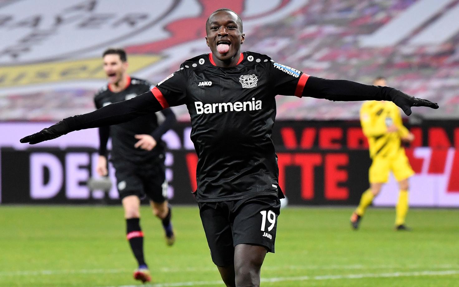 Moussa Diaby viis Leverkuseni Dortmundi vastu juhtima juba 14. mänguminutil.