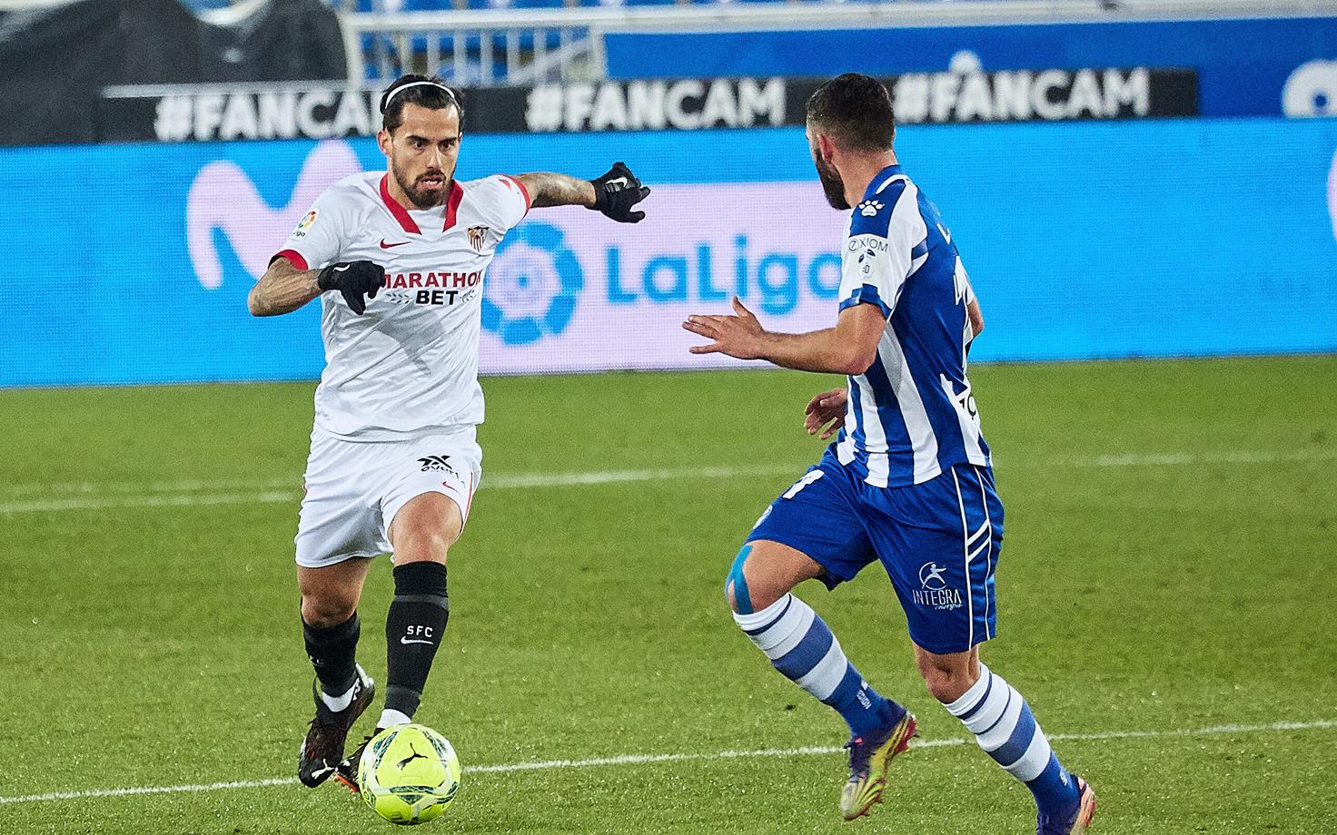 Suso (palliga) lõi 30. mänguminutil Sevilla võiduvärava