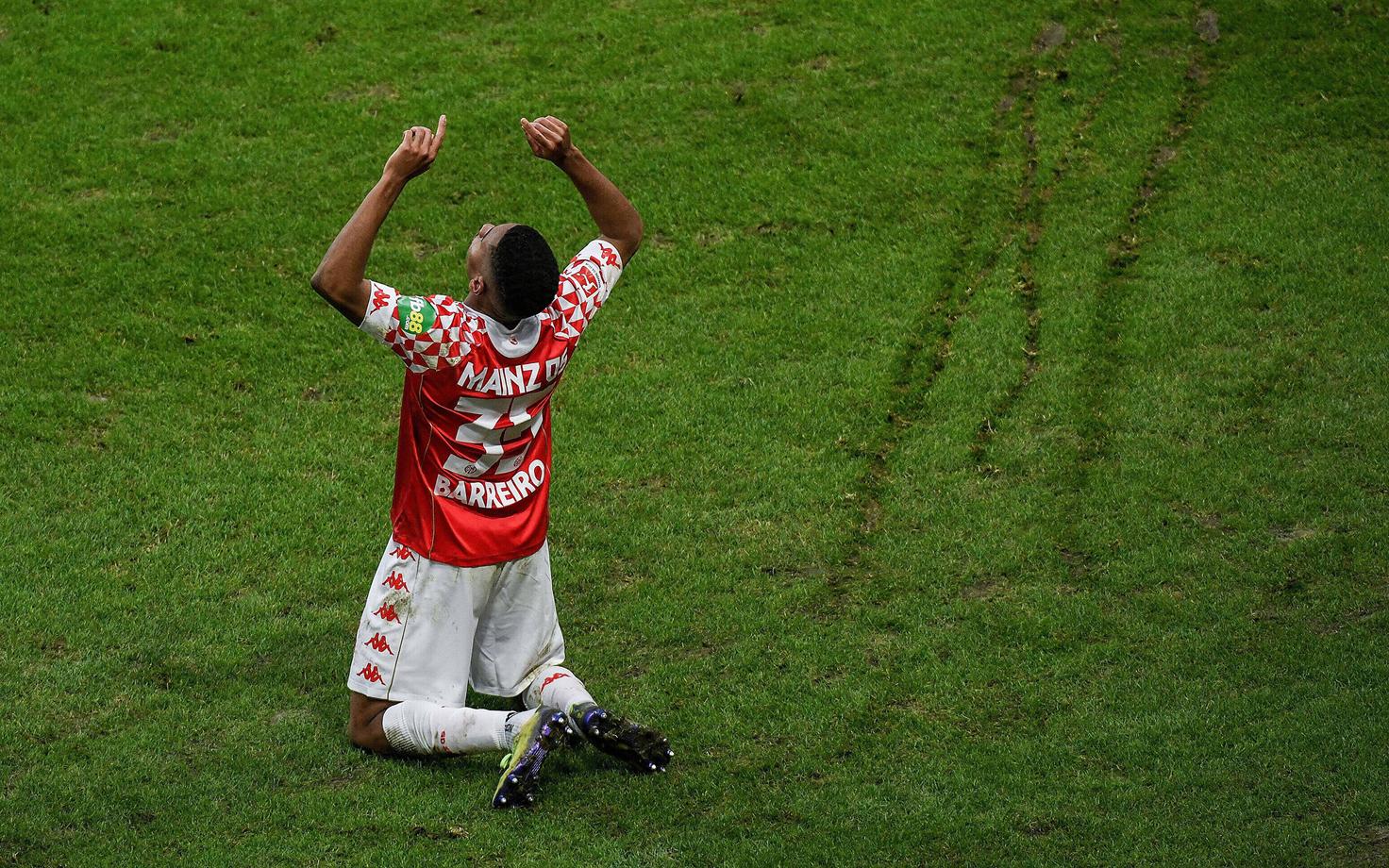 Leandro Barreiro Martins tähistamas Mainzi võiduväravat