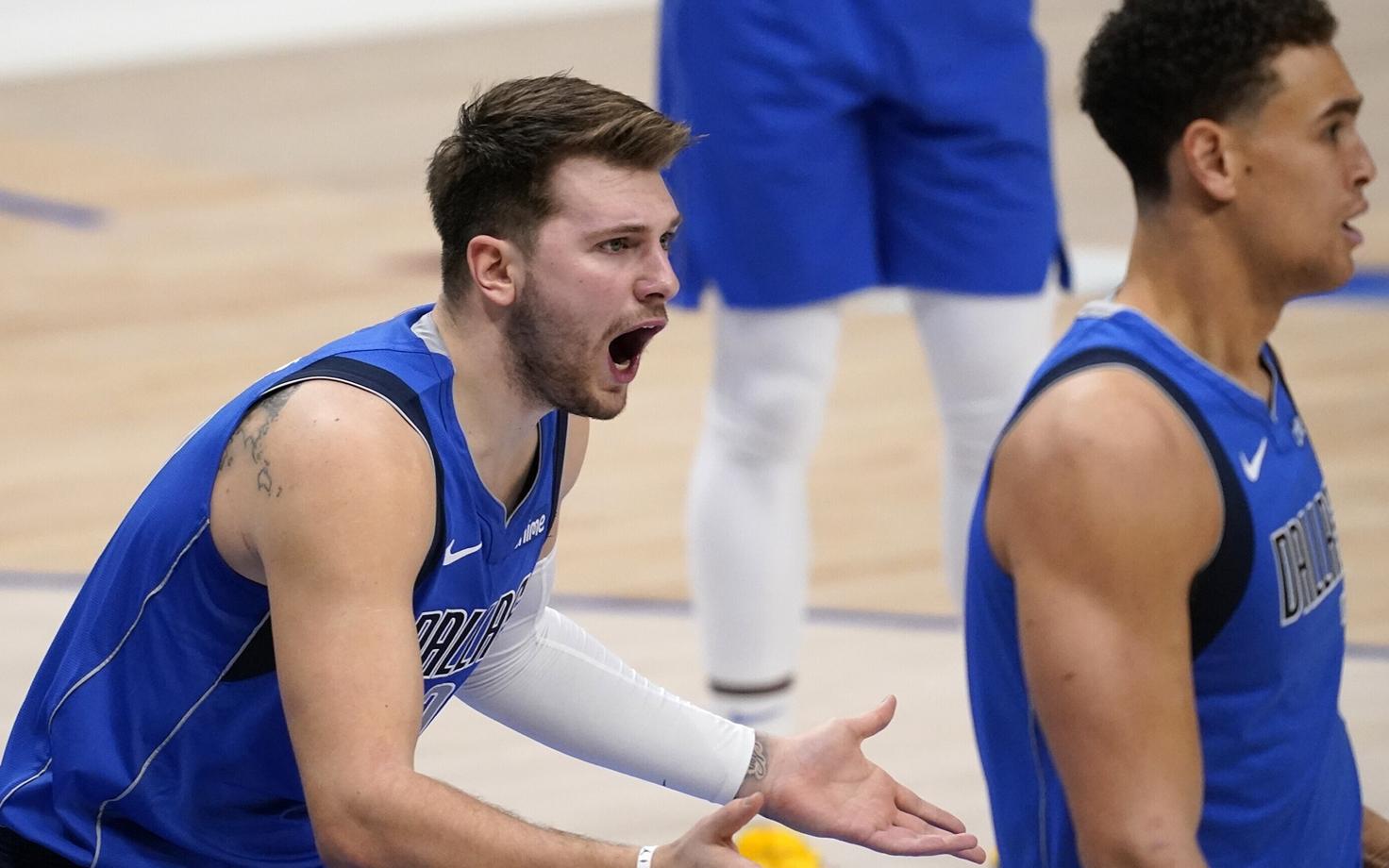 Dallas Mavericksi staar Luka Doncic mängus Golden State Warriorsi vastu