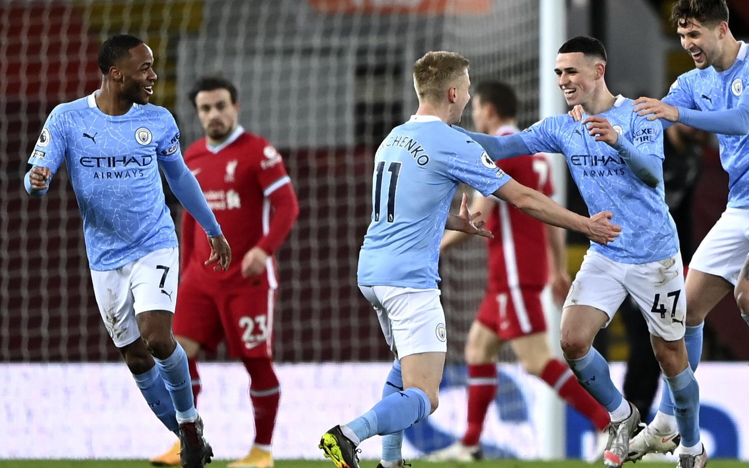 Manchester City alistas pühapäeval Liverpooli 4:1