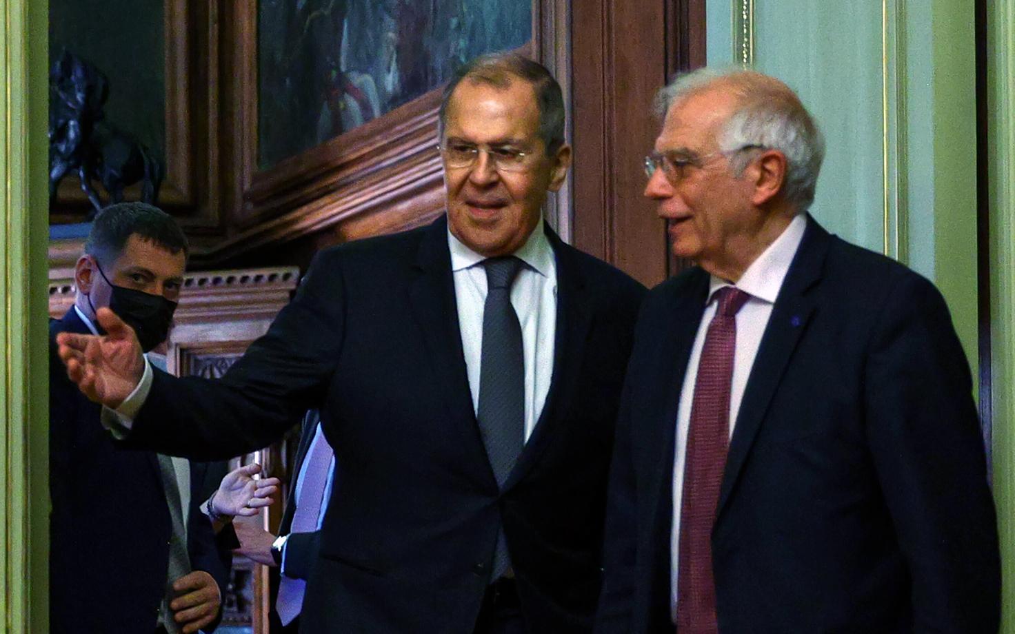 Venemaa välisminister Sergei Lavrov ja Euroopa Liidu välispoliitikajuht Josep Borrell Moskvas