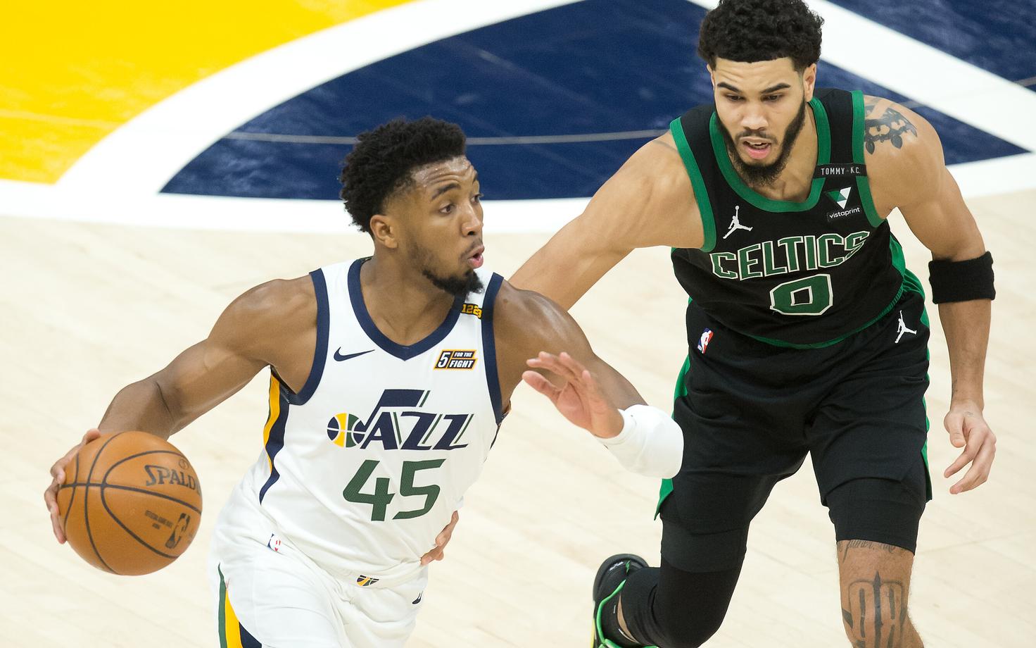 Jazzile enim punkte toonud Donovan Mitchell (palliga)