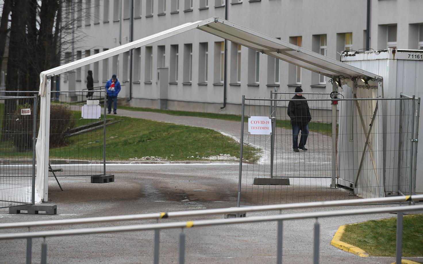 Koroonatestimise telk.