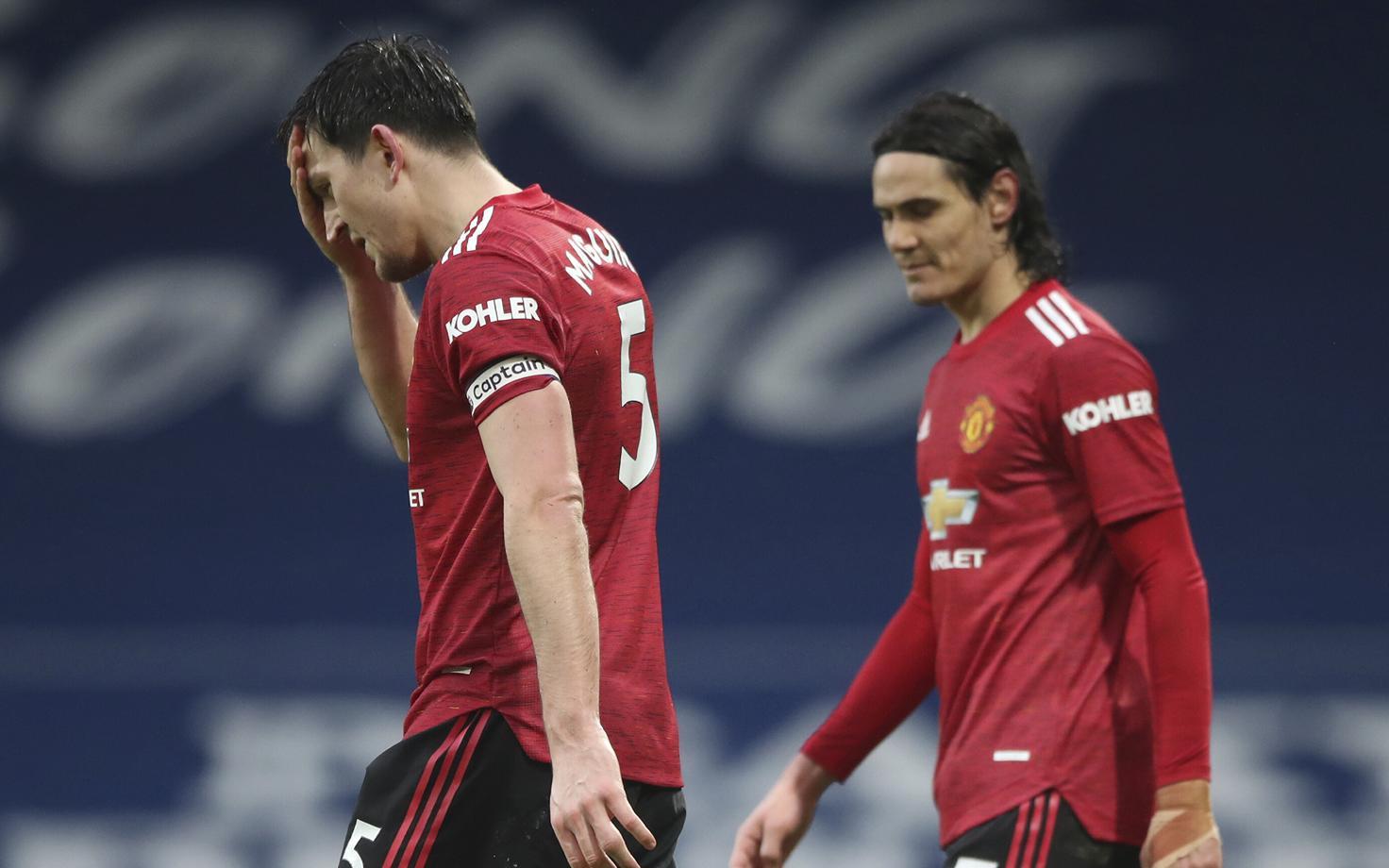 Manchester Unitedi kapten Harry Maguire ja ründaja Edinson Cavani