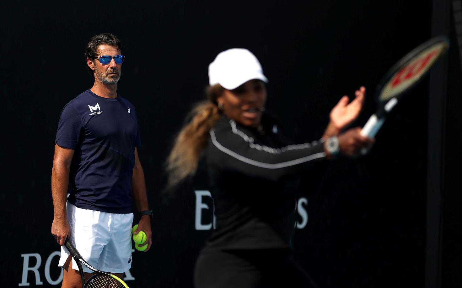 Patrick Mouratoglou ja Serena Williams.