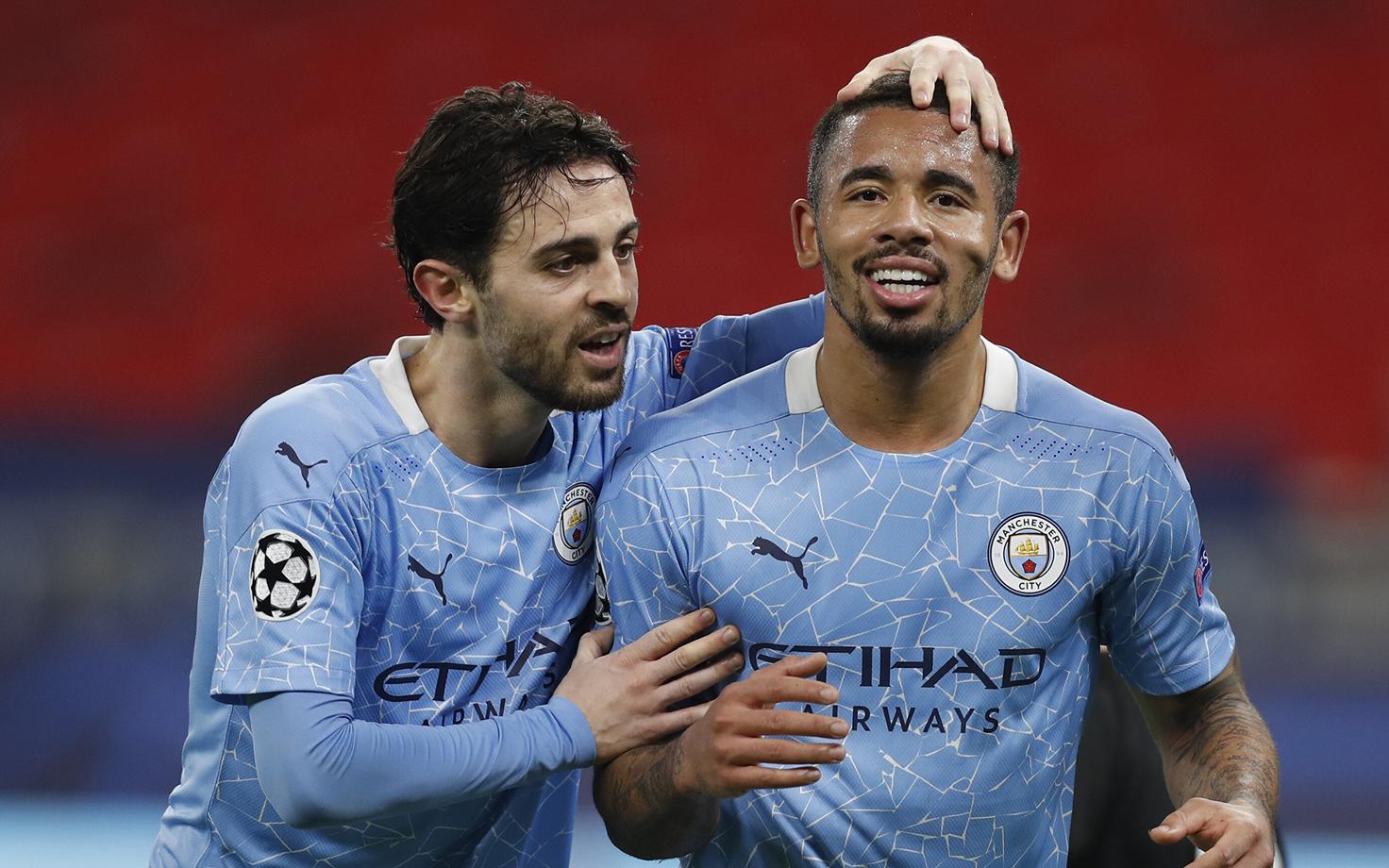 Manchester City väravad lõid kolmapäeval Bernardo Silva ja Gabriel Jesus