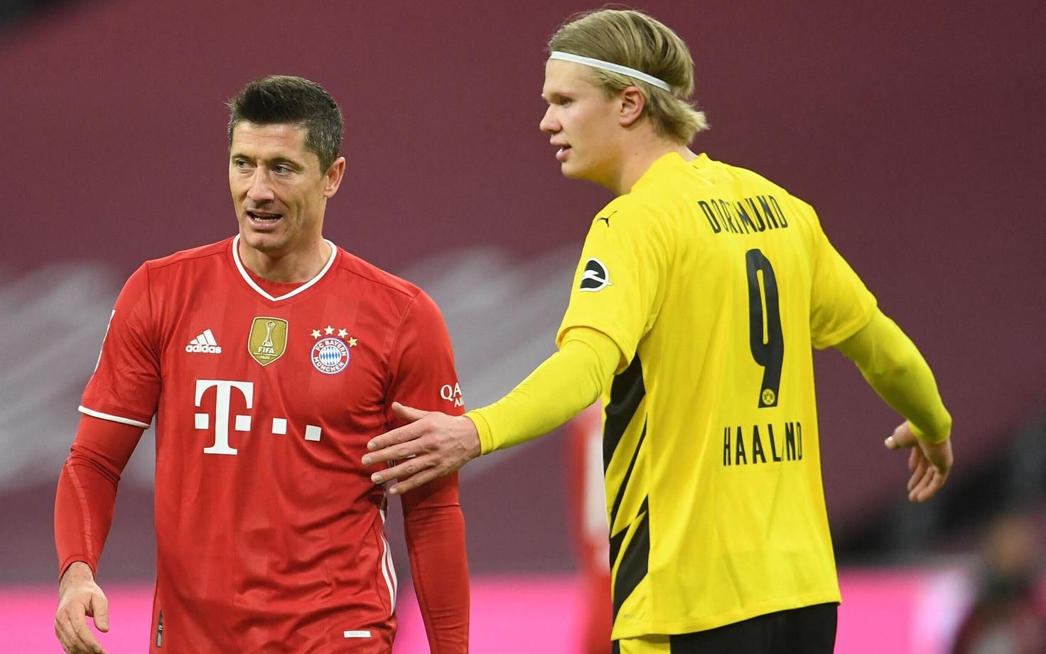 Robert Lewandowski ja Erling Braut Haaland