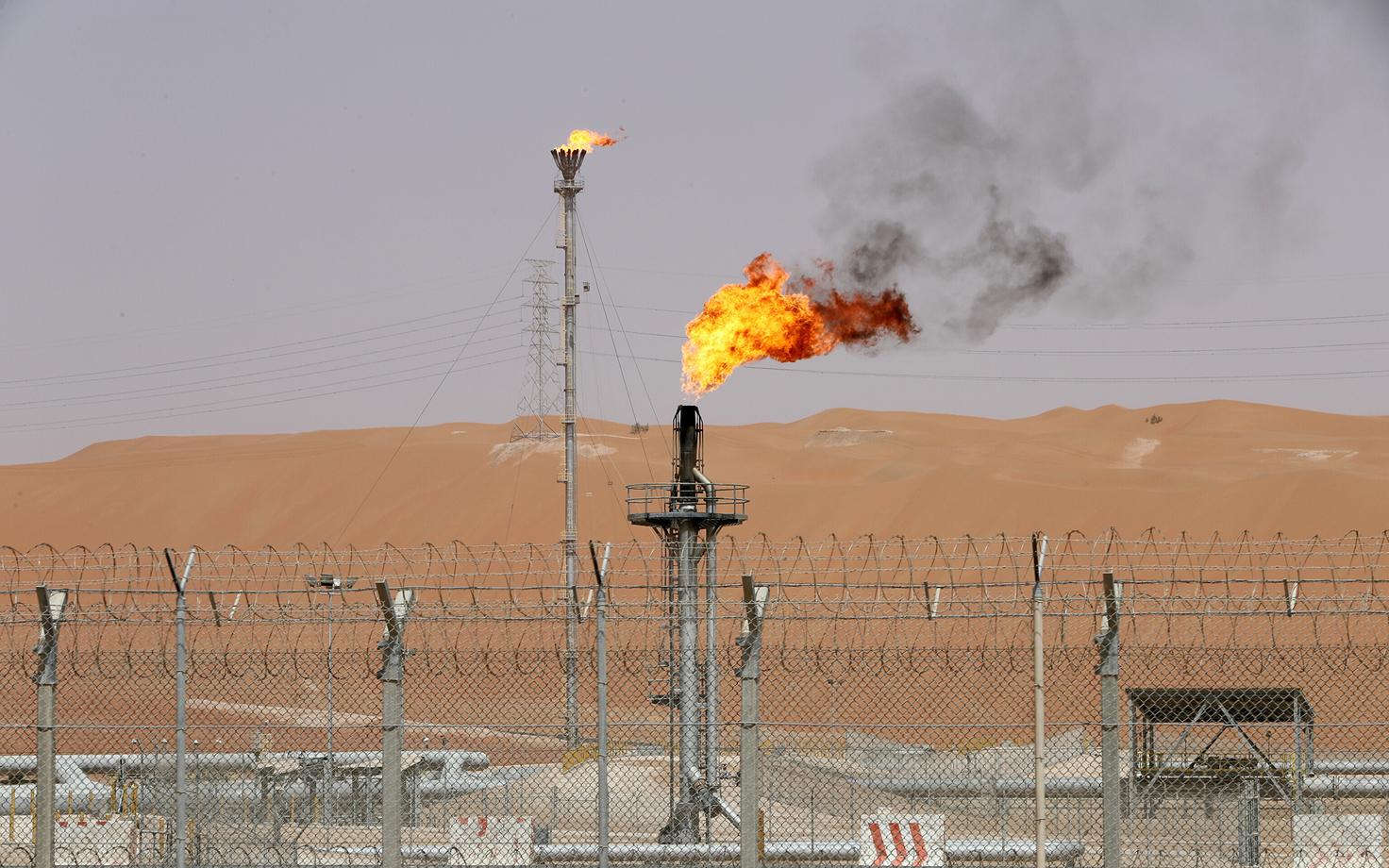 Aramco tootmisüksus Saudi-Araabias.
