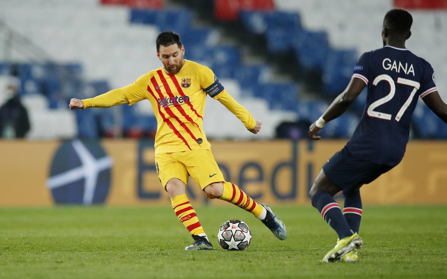 Lionel Messi iluväravast jäi Pariisi Saint-Germaini vastu väheks