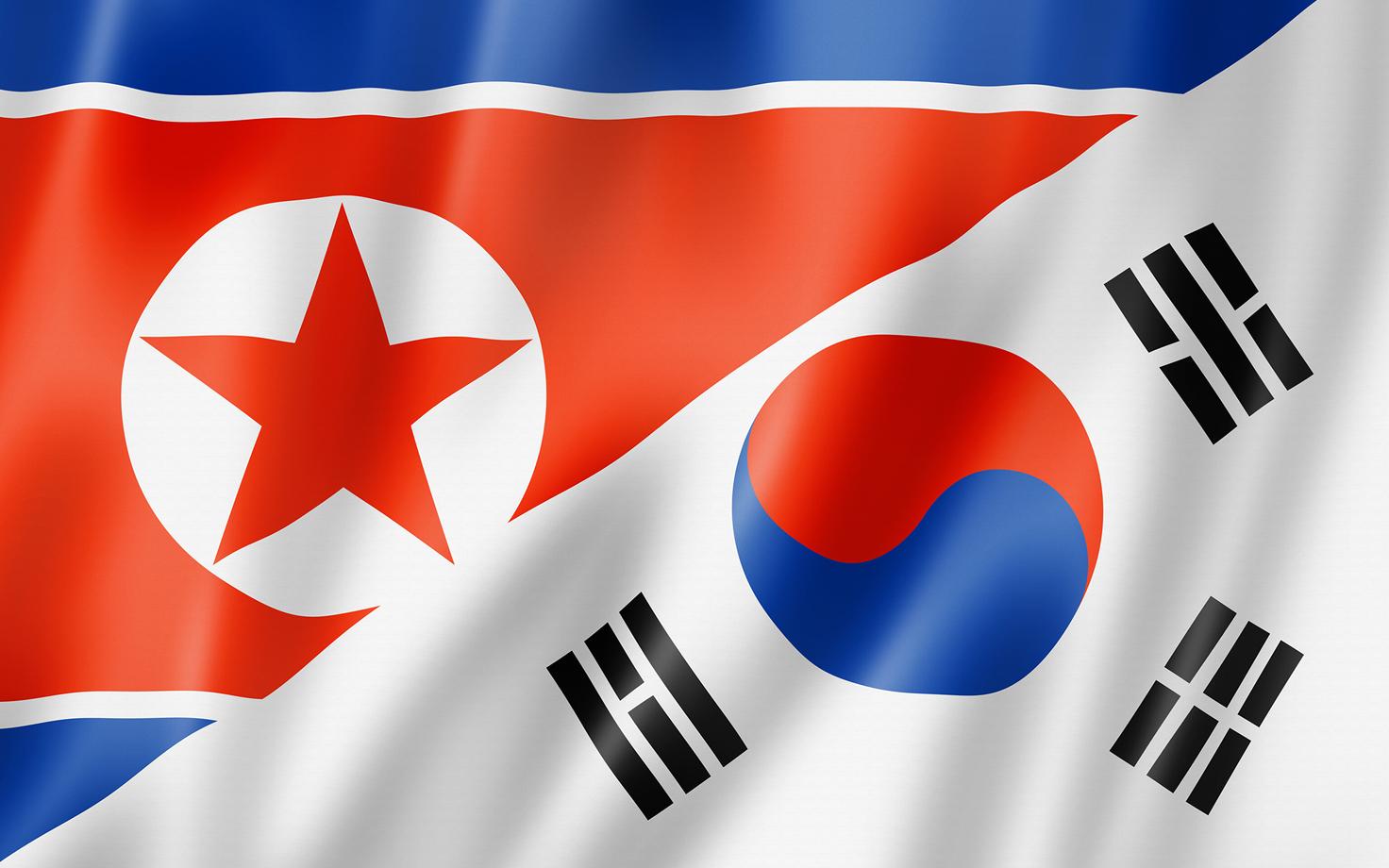 Põhja- ja Lõuna-Korea lipud