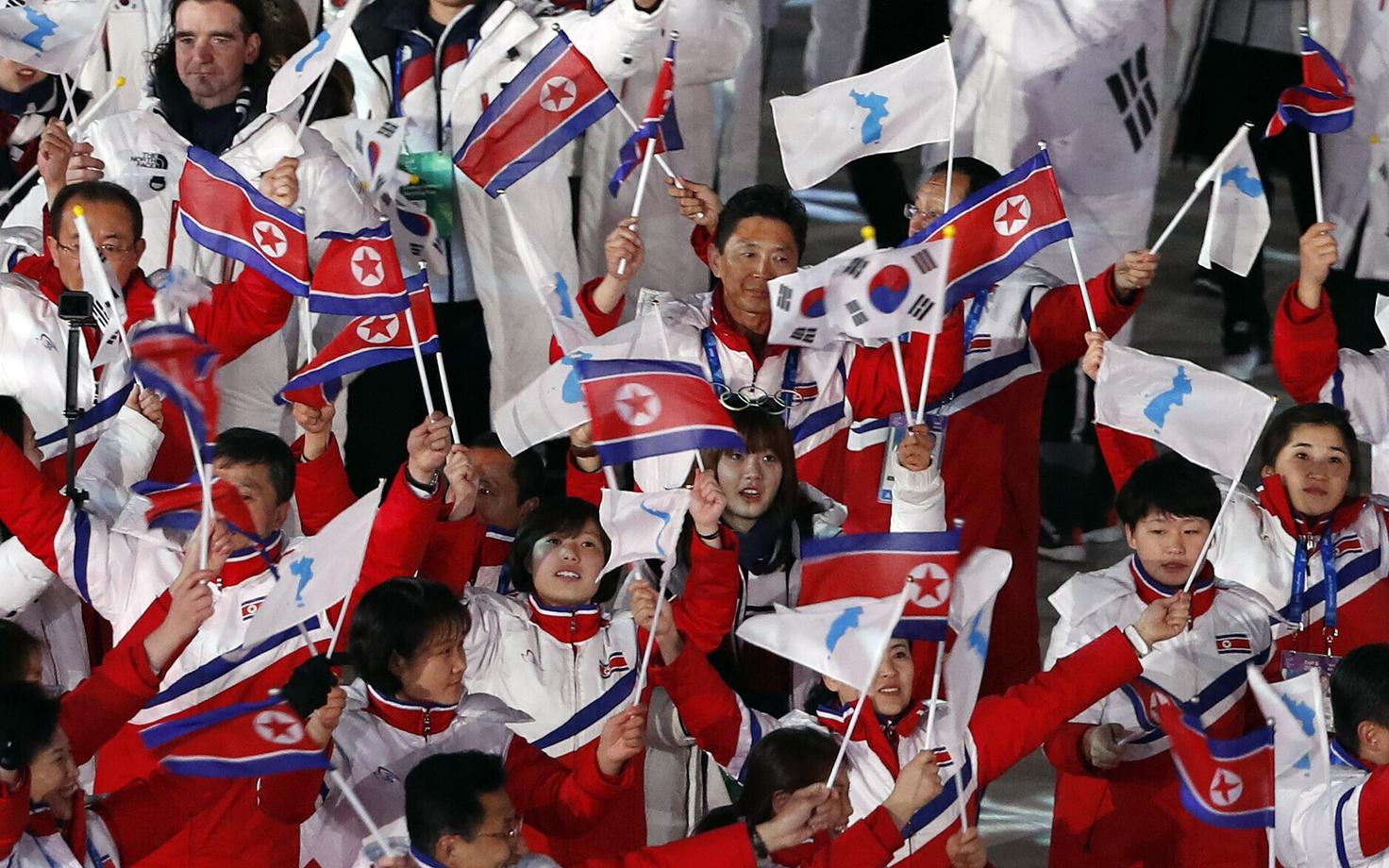 Põhja-Korea sportlased Pyeongchangi taliolümpial Korea koondise koosseisus