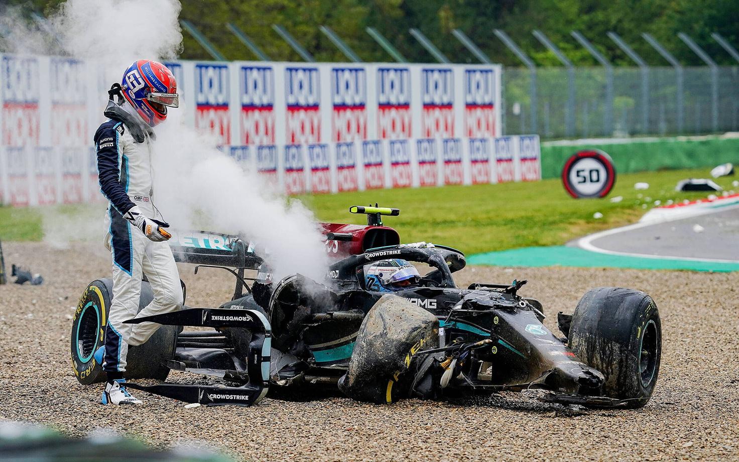 George Russell ja Valtteri Bottas