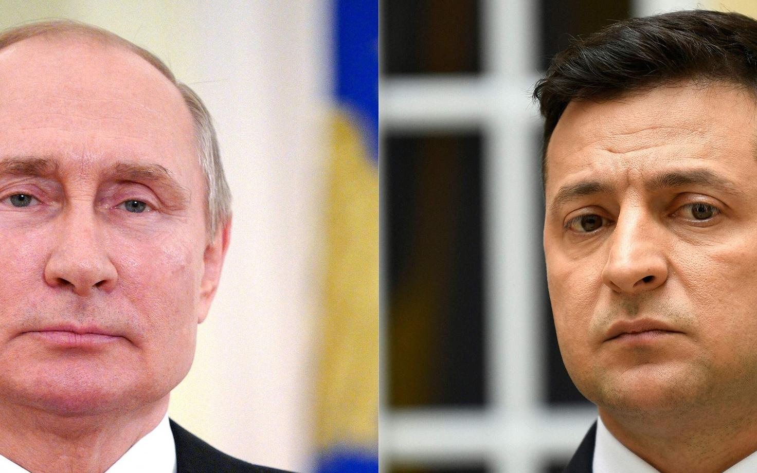 Владимир Путин и Владимир Зеленский.