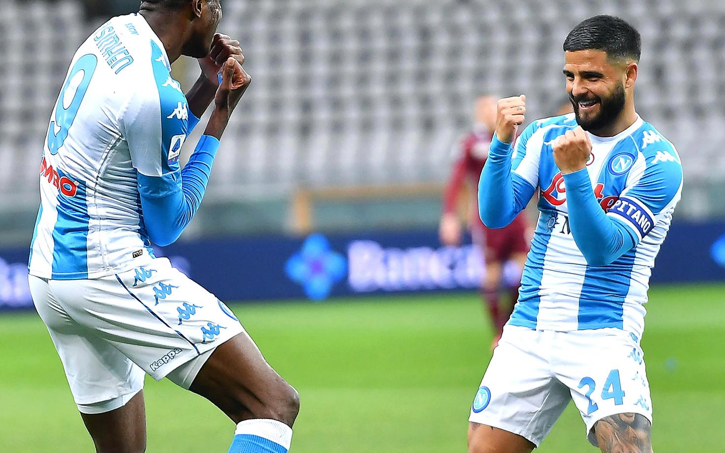 Victor Osimhen ja Lorenzo Insigne
