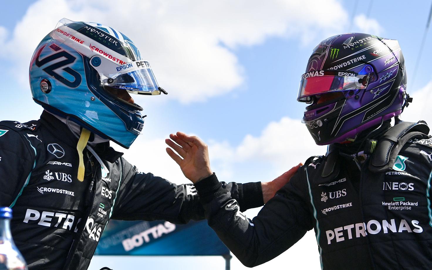 Valtteri Bottas ja Lewis Hamilton