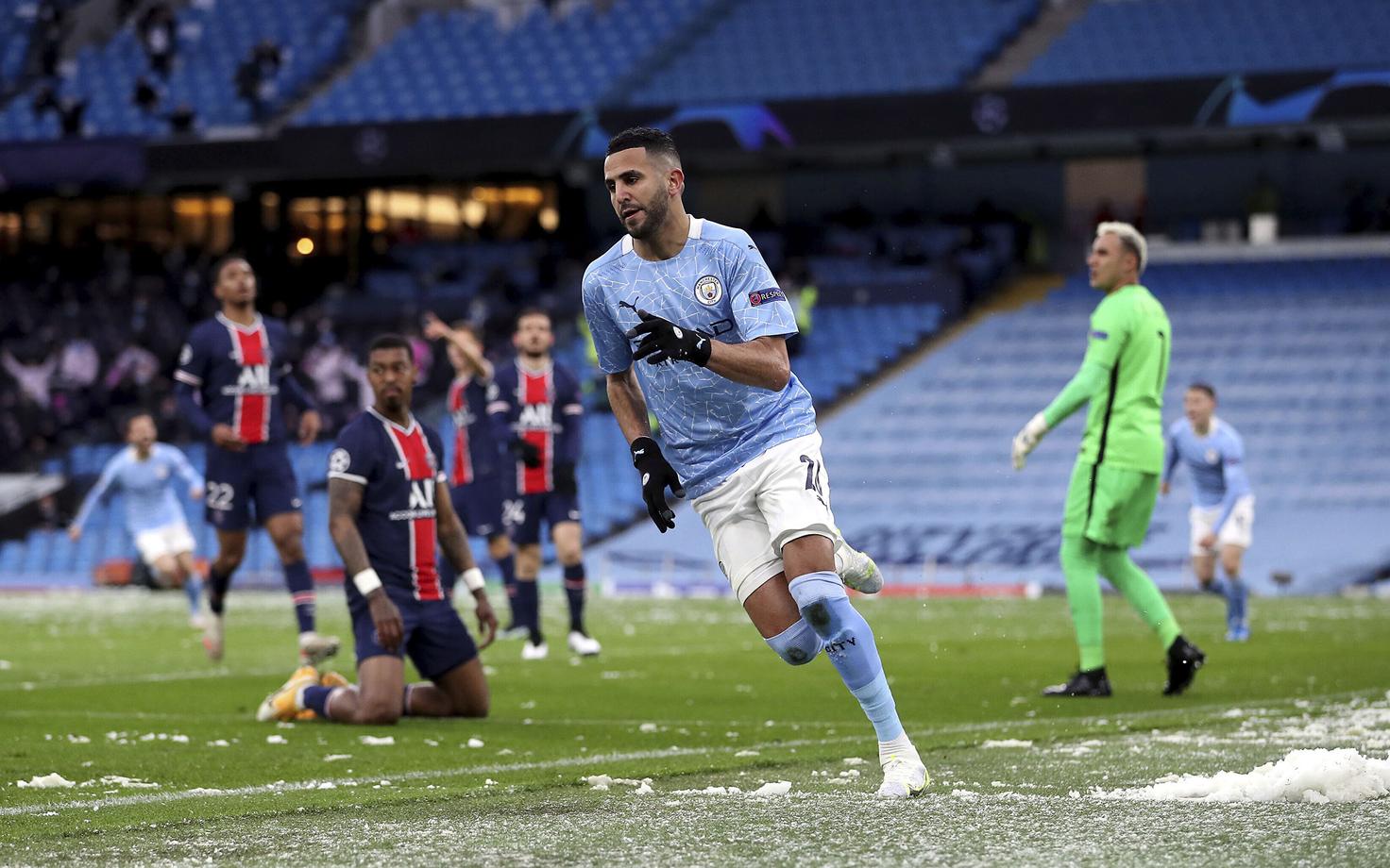Manchester City väravad löönud Riyad Mahrez