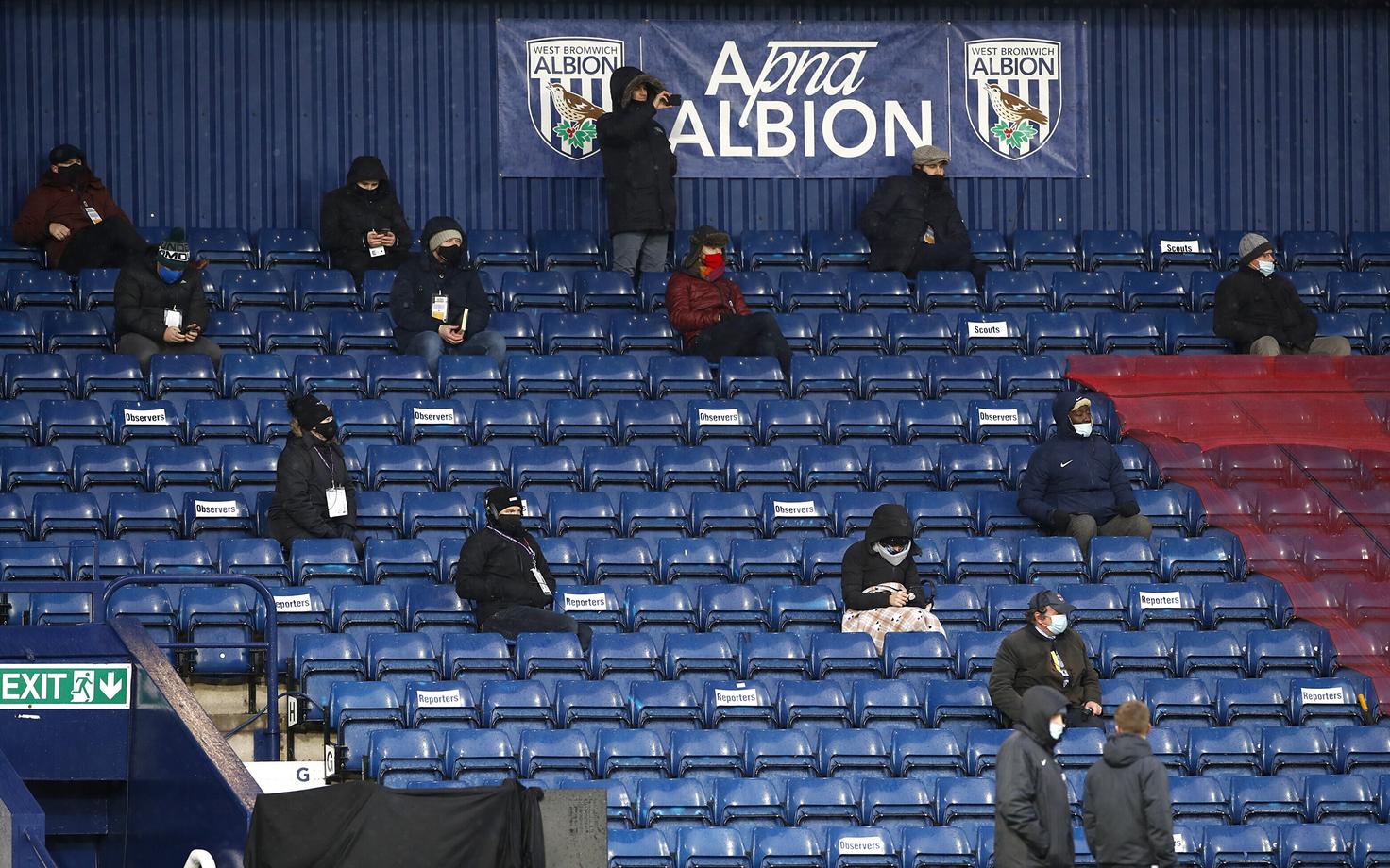 Sotsiaalselt distanseerunud ajakirjanikud West Bromwich Albioni mängul